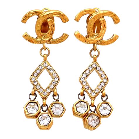 authentic chanel earrings for cheap|the real chanel earrings.